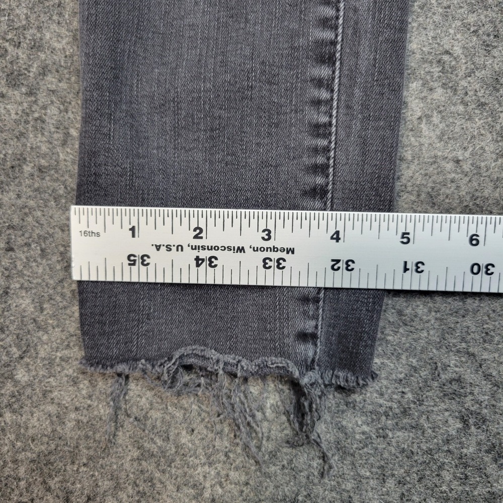 Madewell Jeans Womens 26 Gray High Rise Skinny Distressed Hem Minimalist LOT - Picture 12 of 15